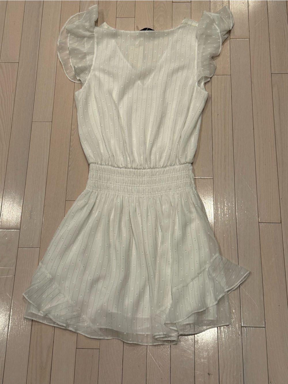 Ramy Brook - White & Silver "Simona" Dress Size Small - Picture 5 of 7